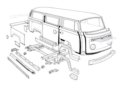 vw bay window bus sheet metal|vw bay bus parts.